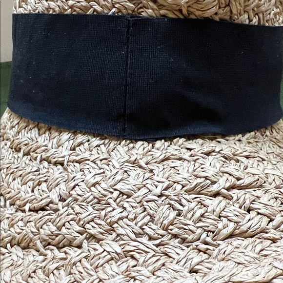 San Diego Hat Company Tan and Black Straw Hat - Picture 3 of 12